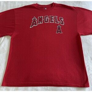 MLB Genuine Merchandise Mike Trout #27 Los Angeles Angels T-Shirt 2XL Cotton